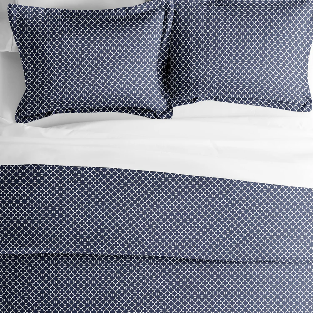 Quatrefoil Pattern 3-Piece Duvet Cover Set - Image 5