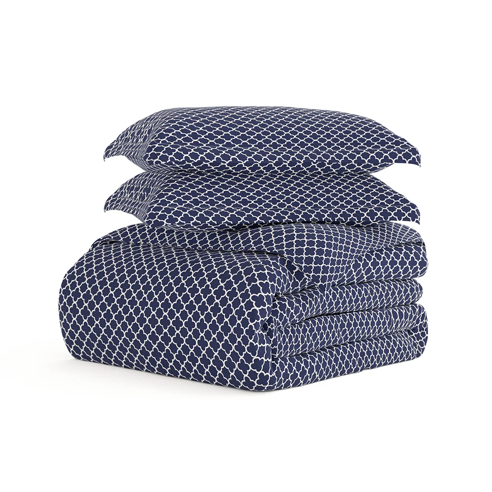 Quatrefoil Pattern 3-Piece Duvet Cover Set - Image 7