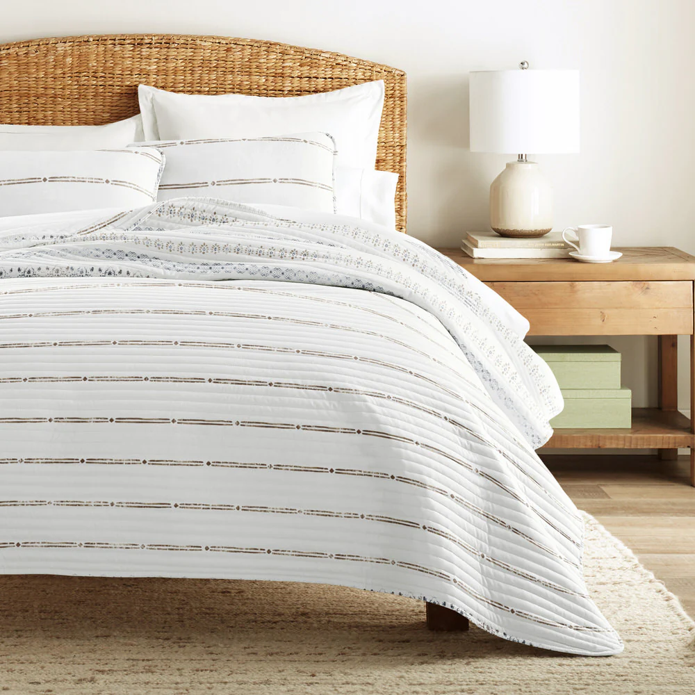 Relic Stripe Reversible Quilted Coverlet Set - Image 4