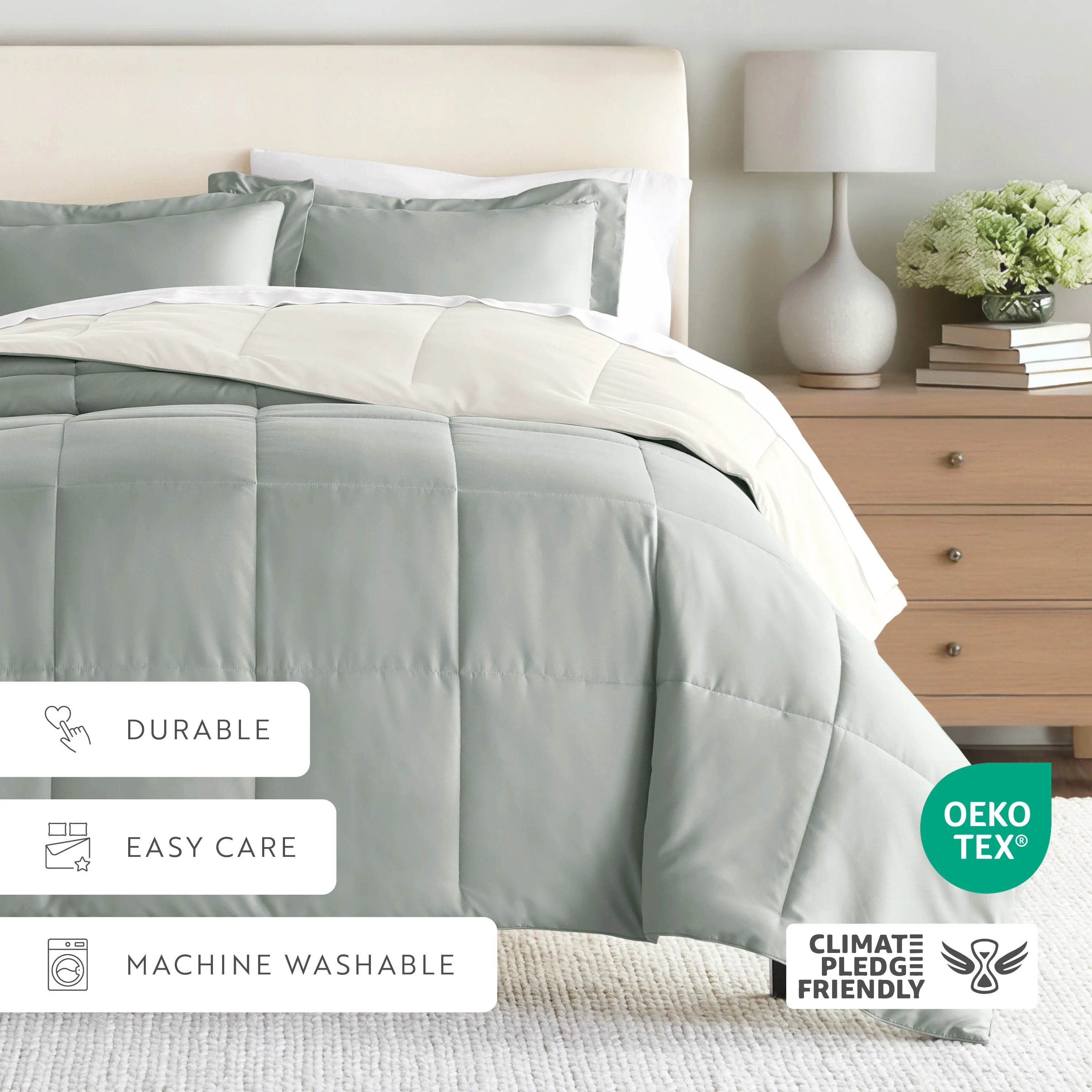 Reversible Down-Alternative Comforter Set - Image 144