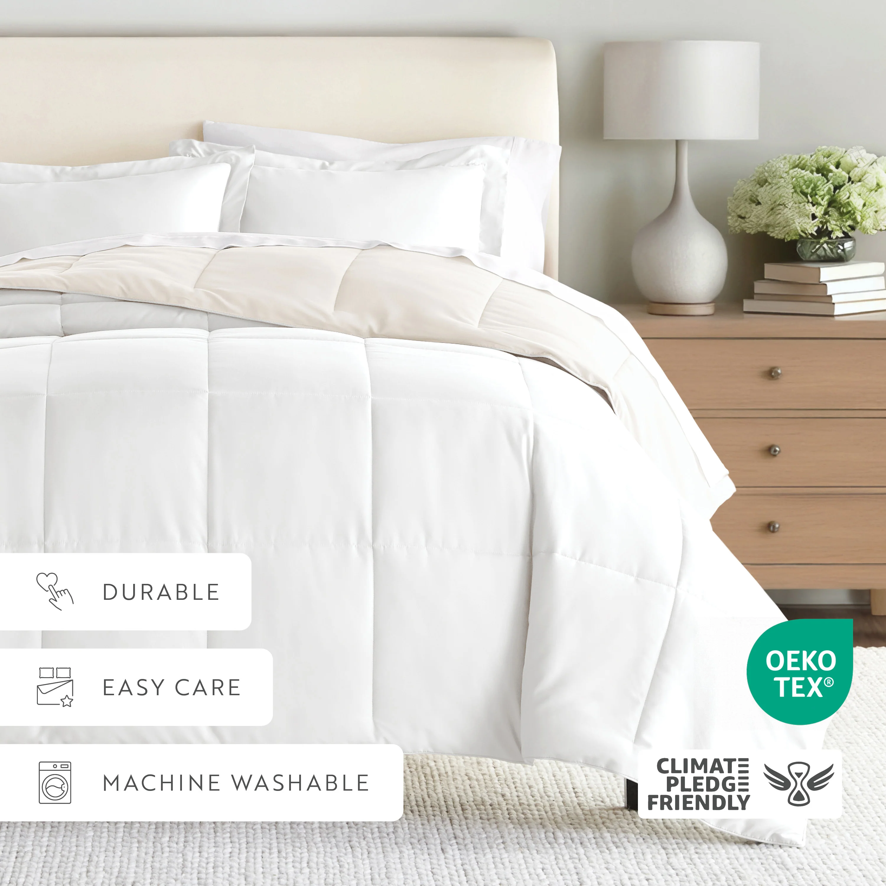 Reversible Down-Alternative Comforter Set - Image 146