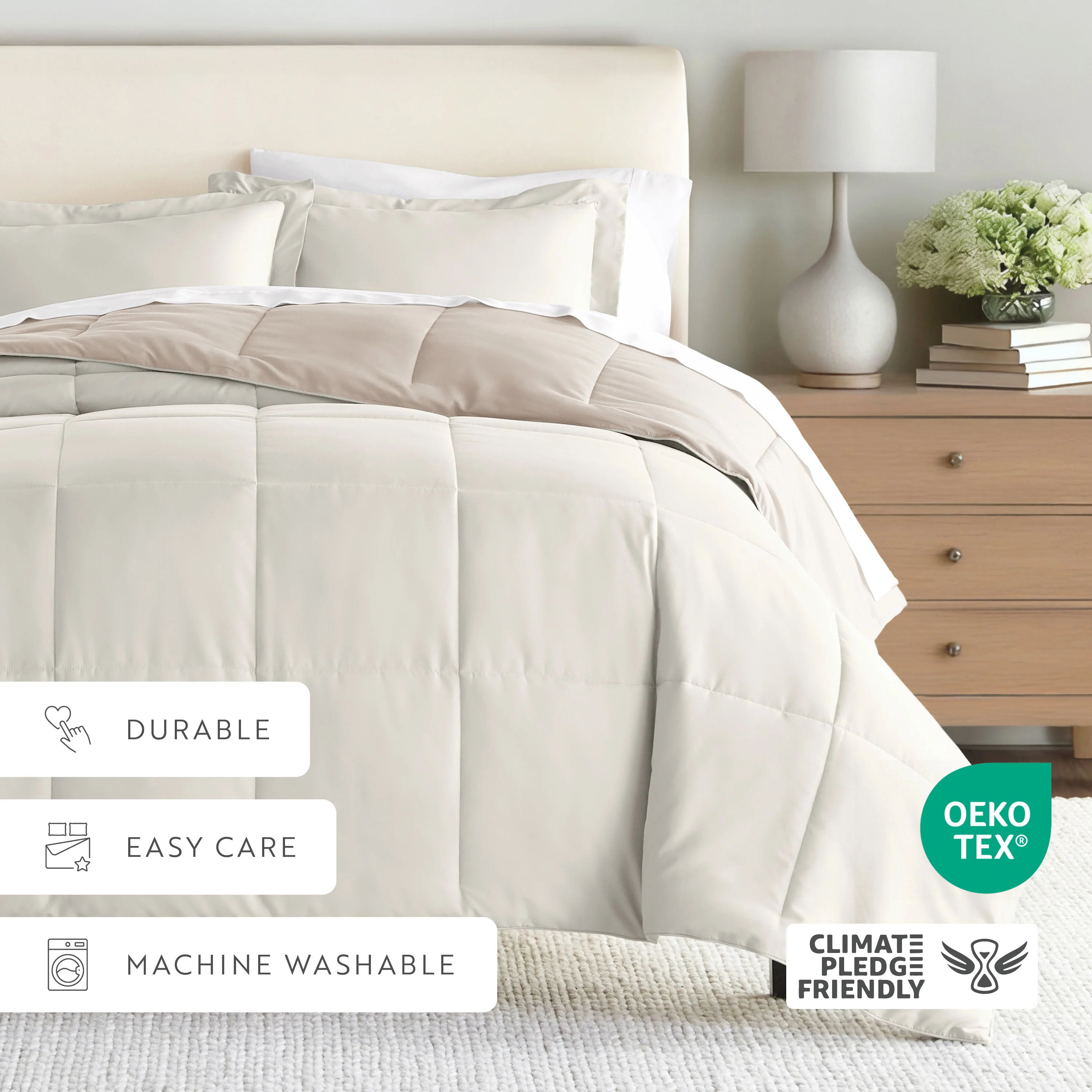 Reversible Down-Alternative Comforter Set - Image 147