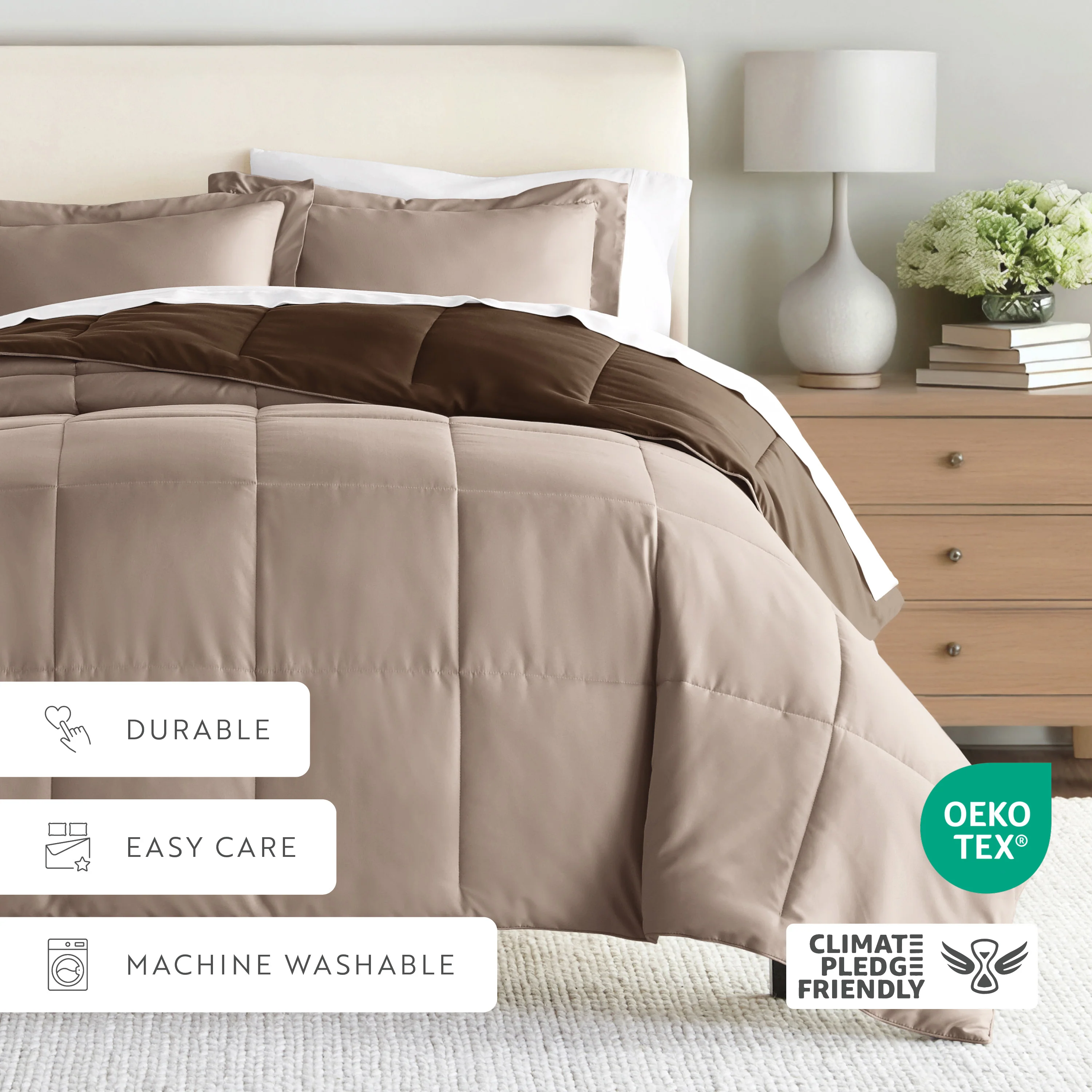 Reversible Down-Alternative Comforter Set - Image 148