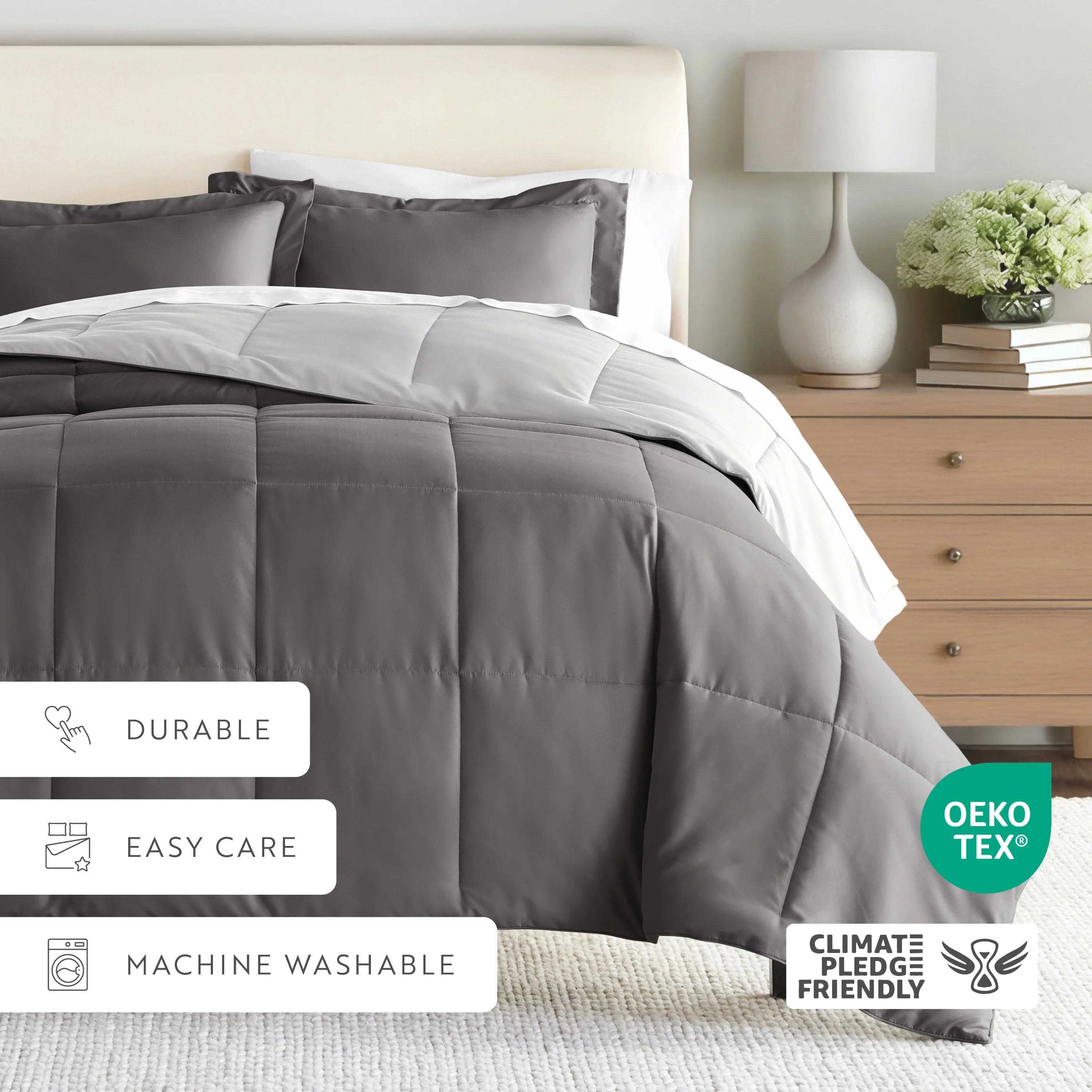 Reversible Down-Alternative Comforter Set - Image 150