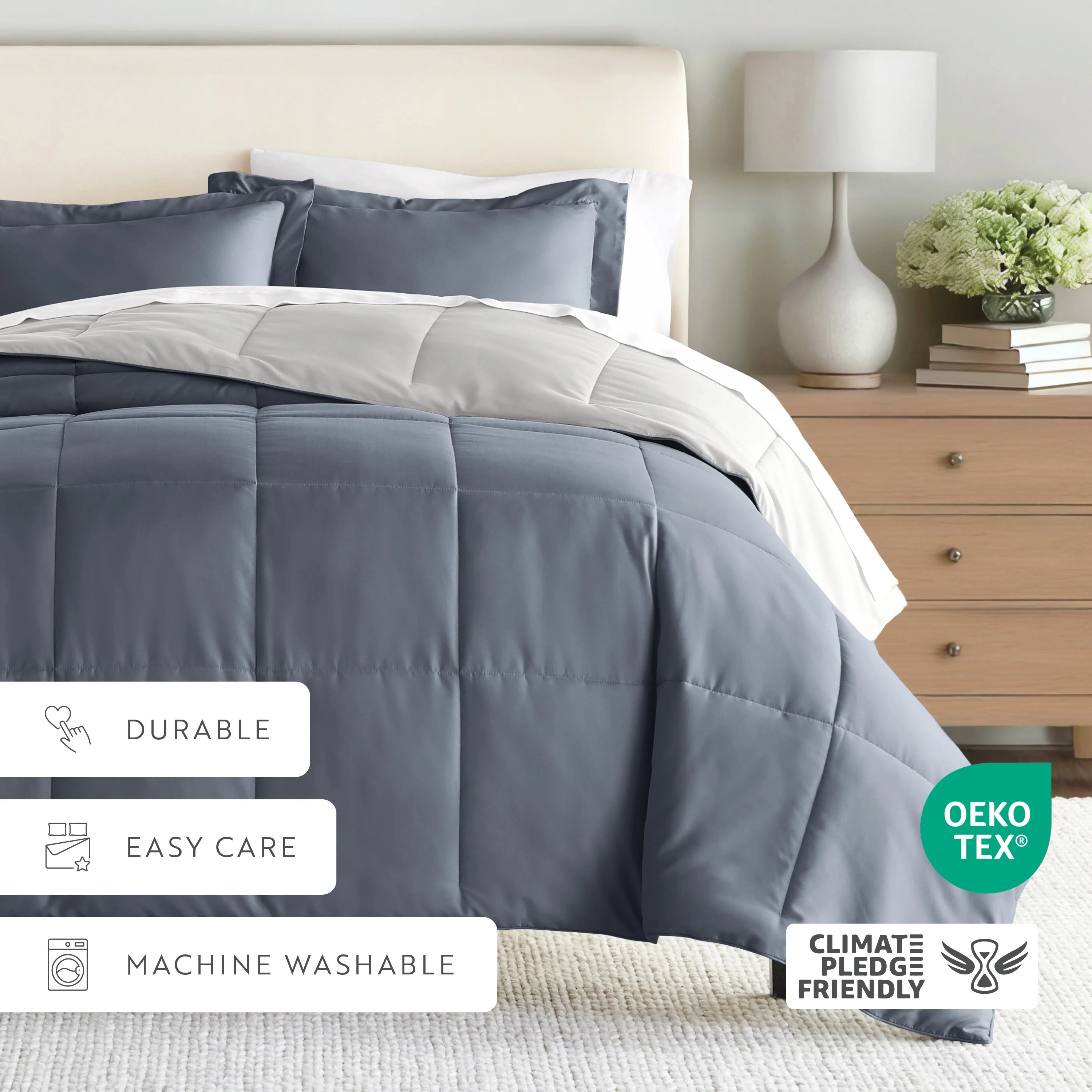 Reversible Down-Alternative Comforter Set - Image 152