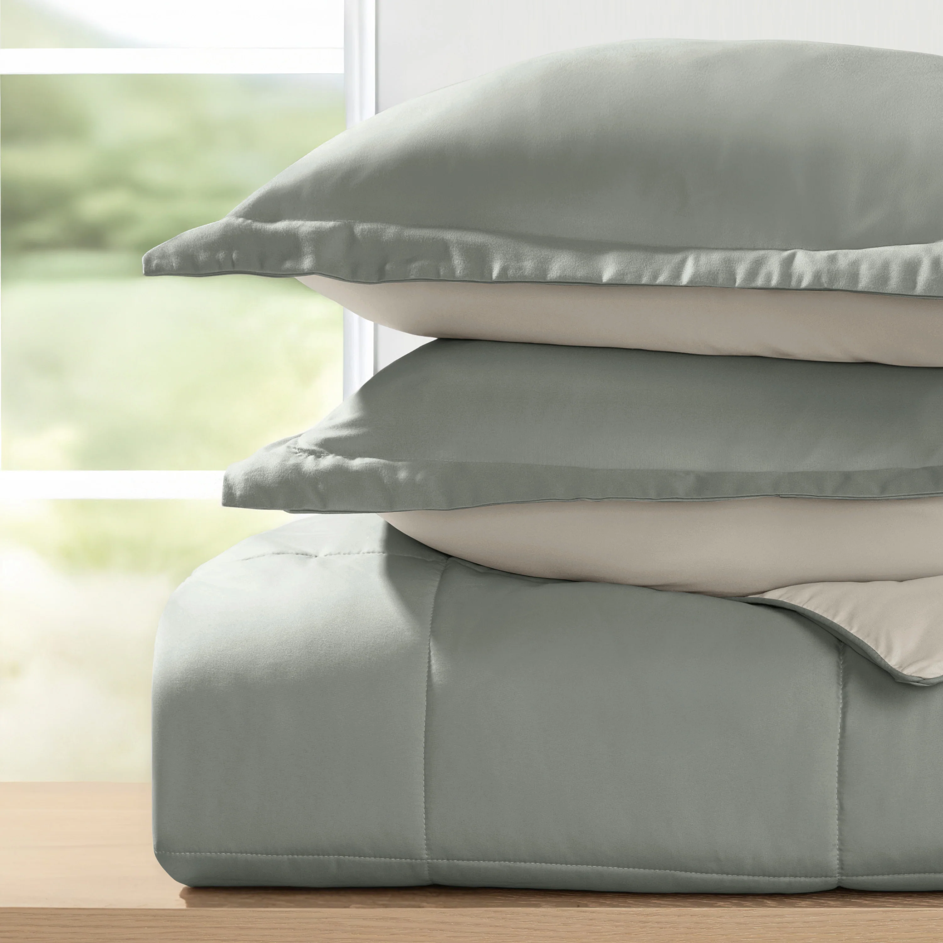 Reversible Down-Alternative Comforter Set - Image 45