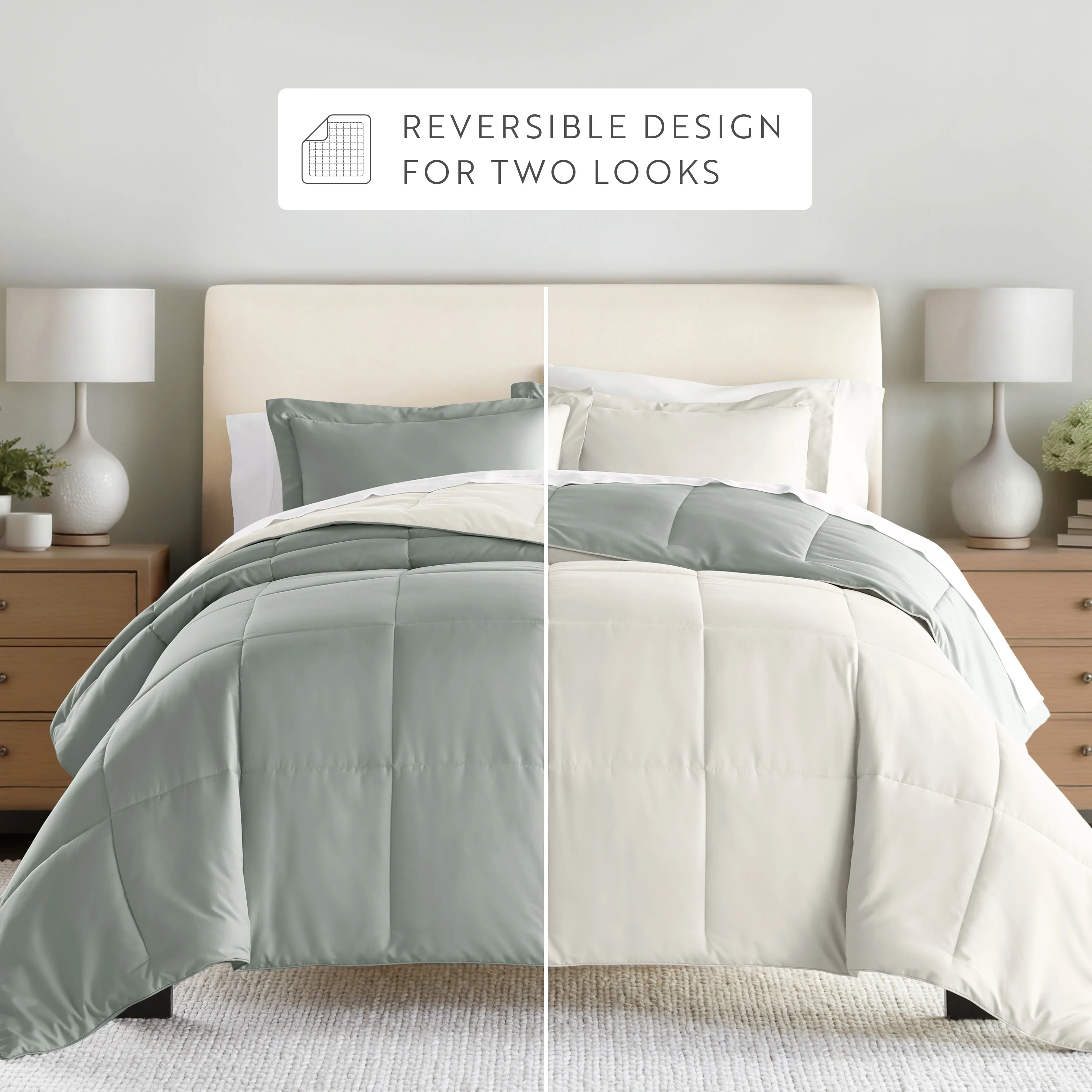 Reversible Down-Alternative Comforter Set - Image 78