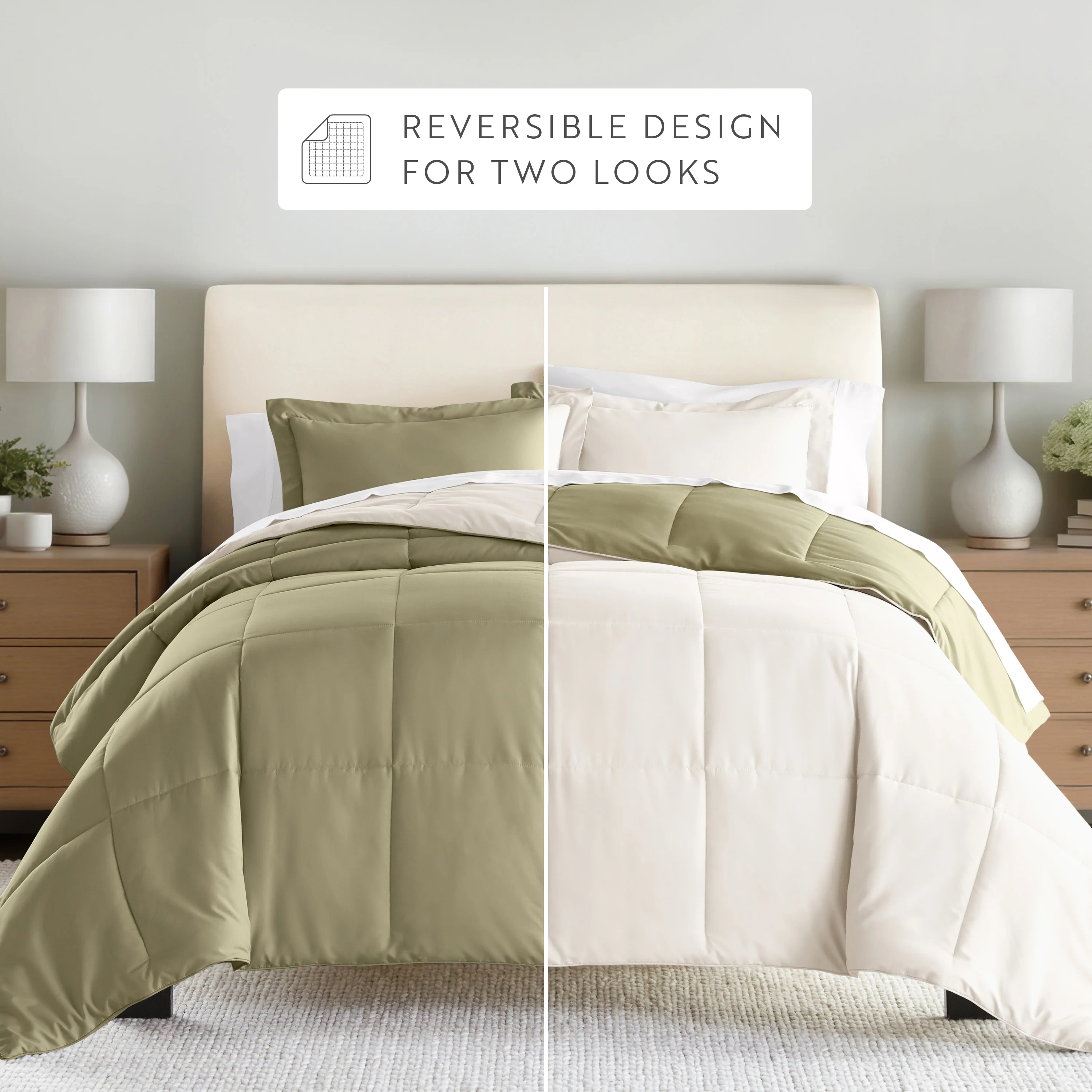 Reversible Down-Alternative Comforter Set - Image 79