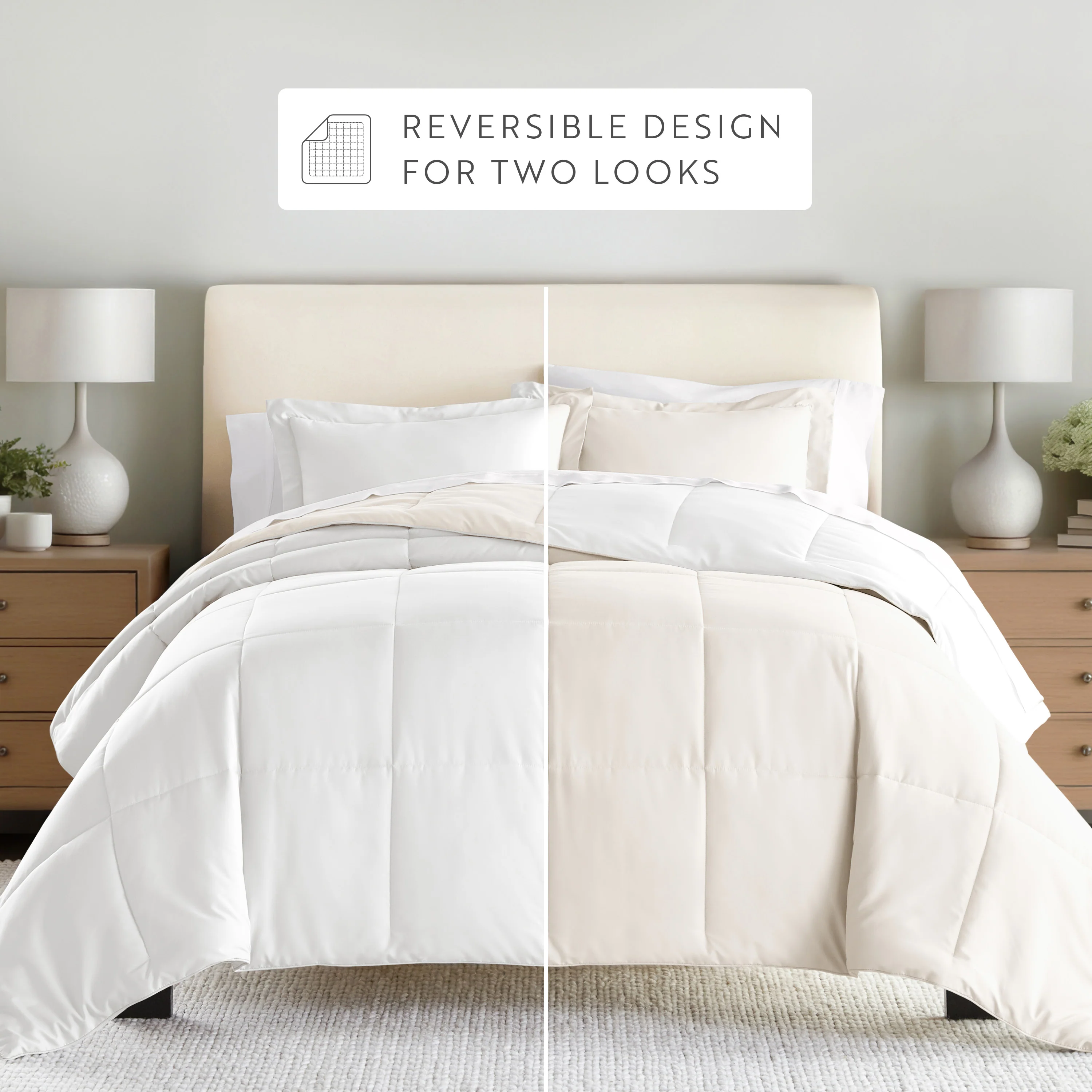 Reversible Down-Alternative Comforter Set - Image 80