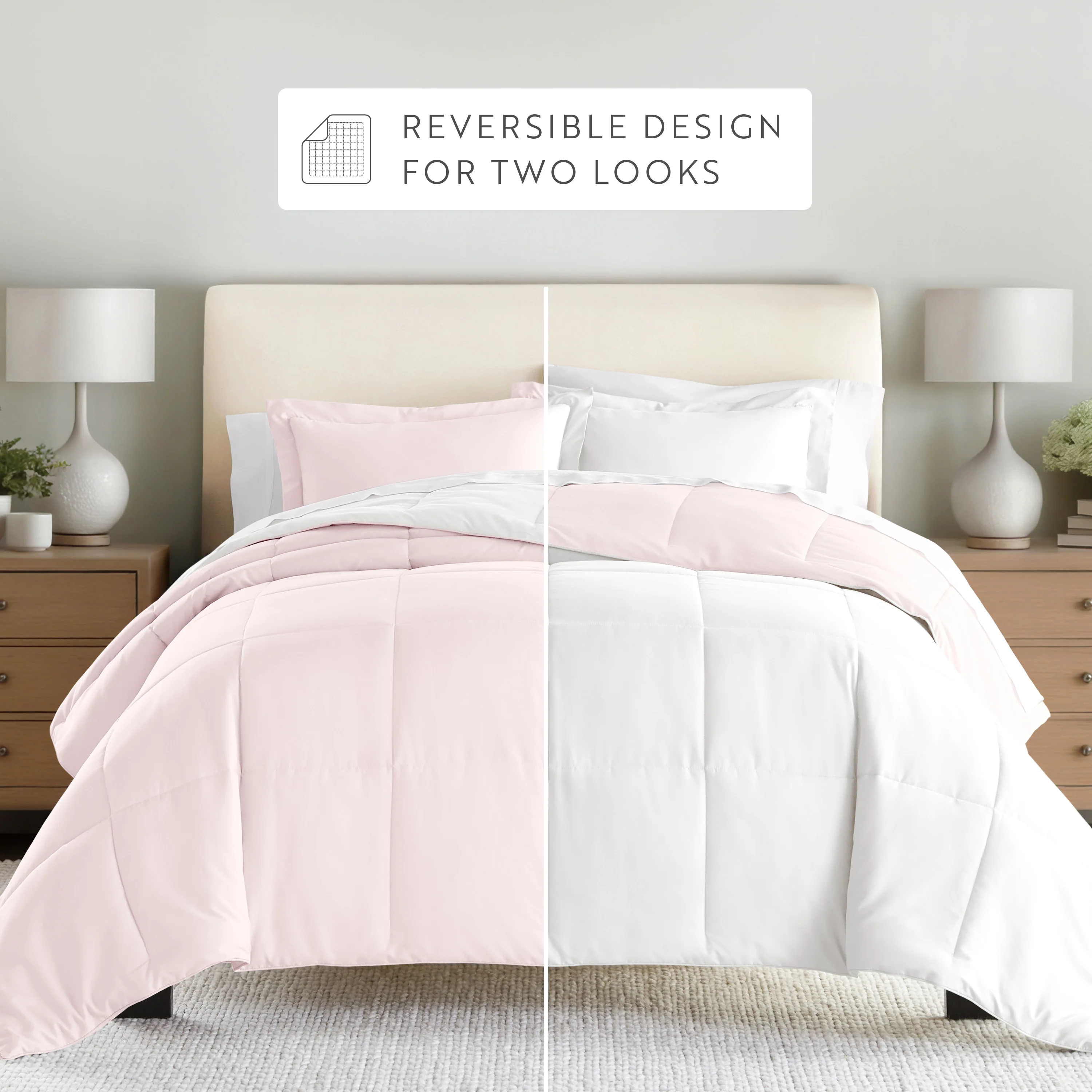 Reversible Down-Alternative Comforter Set - Image 88