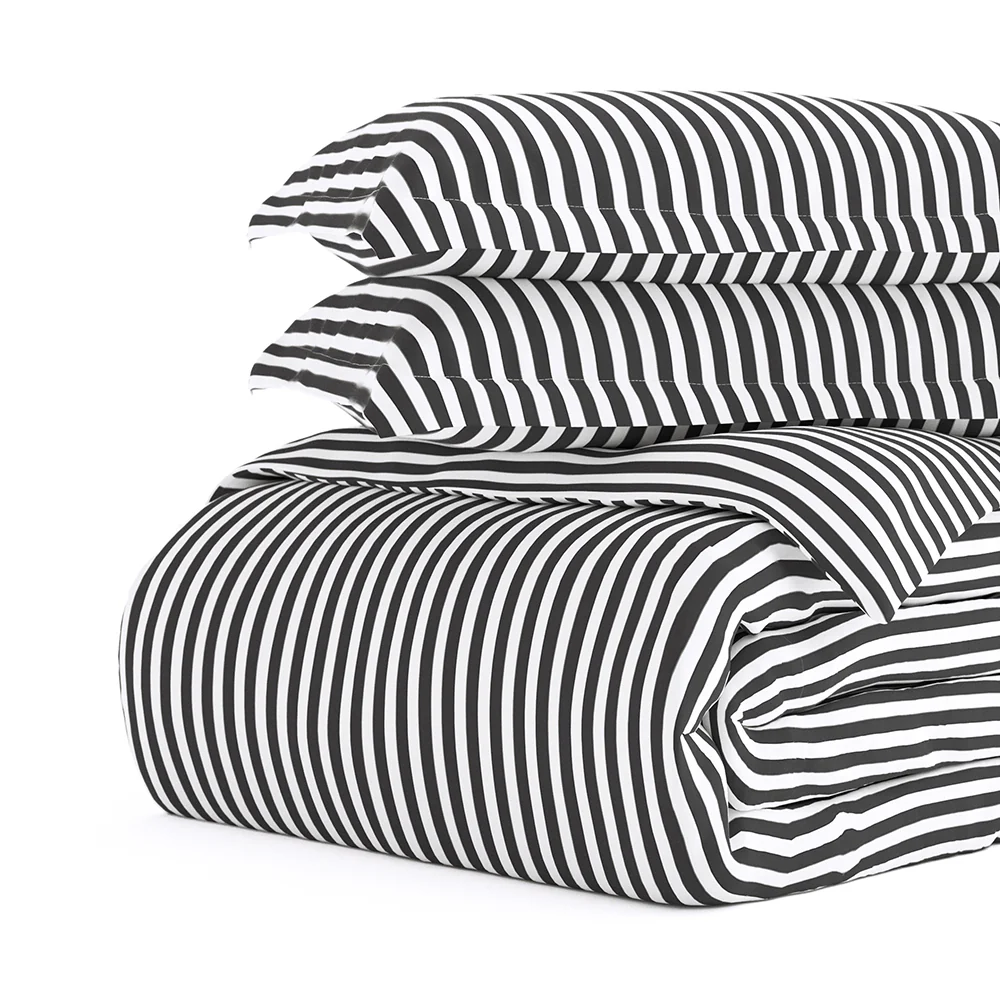 Ribbon Pattern 3-Piece Duvet Cover Set - Image 5