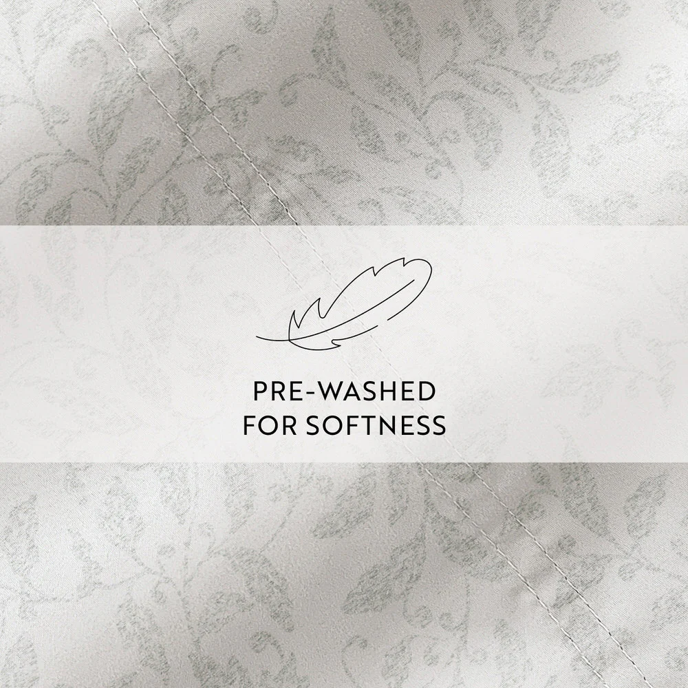 Romantic Vines 4-Piece Long Staple Cotton Sheet Set - Image 7