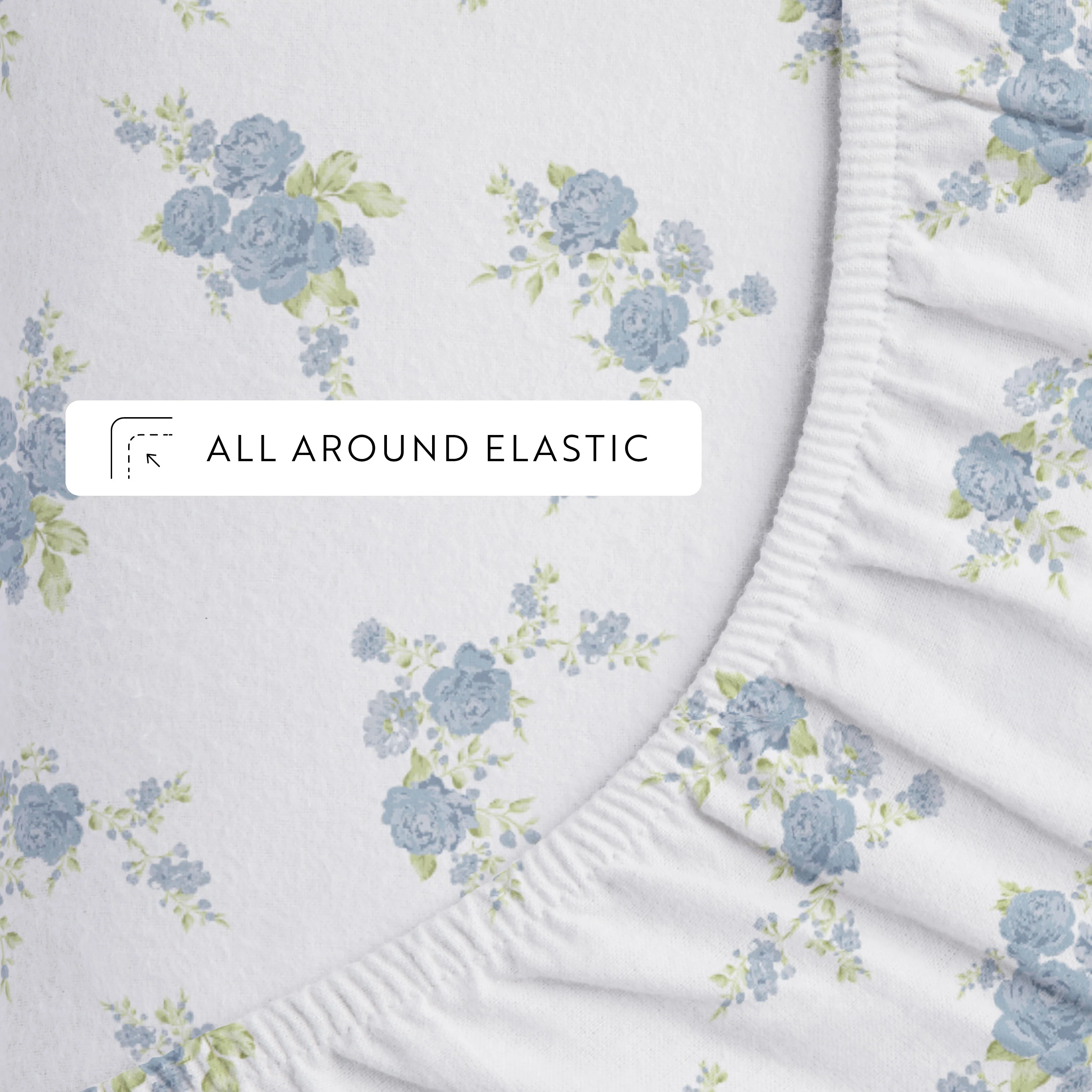 Rose Bunch 4-Piece Flannel Sheet Set - Image 15