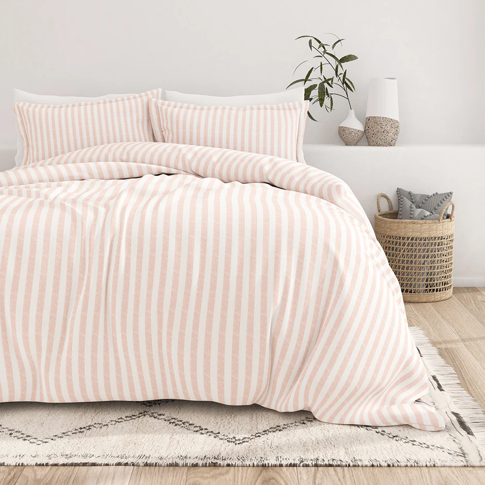 Rugged Stripes Pattern 3-Piece Duvet Cover Set - Image 4