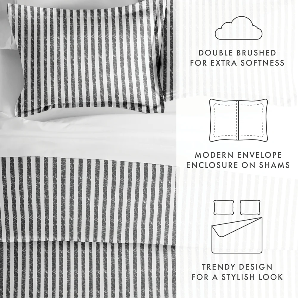 Rugged Stripes Pattern 3-Piece Duvet Cover Set - Image 50