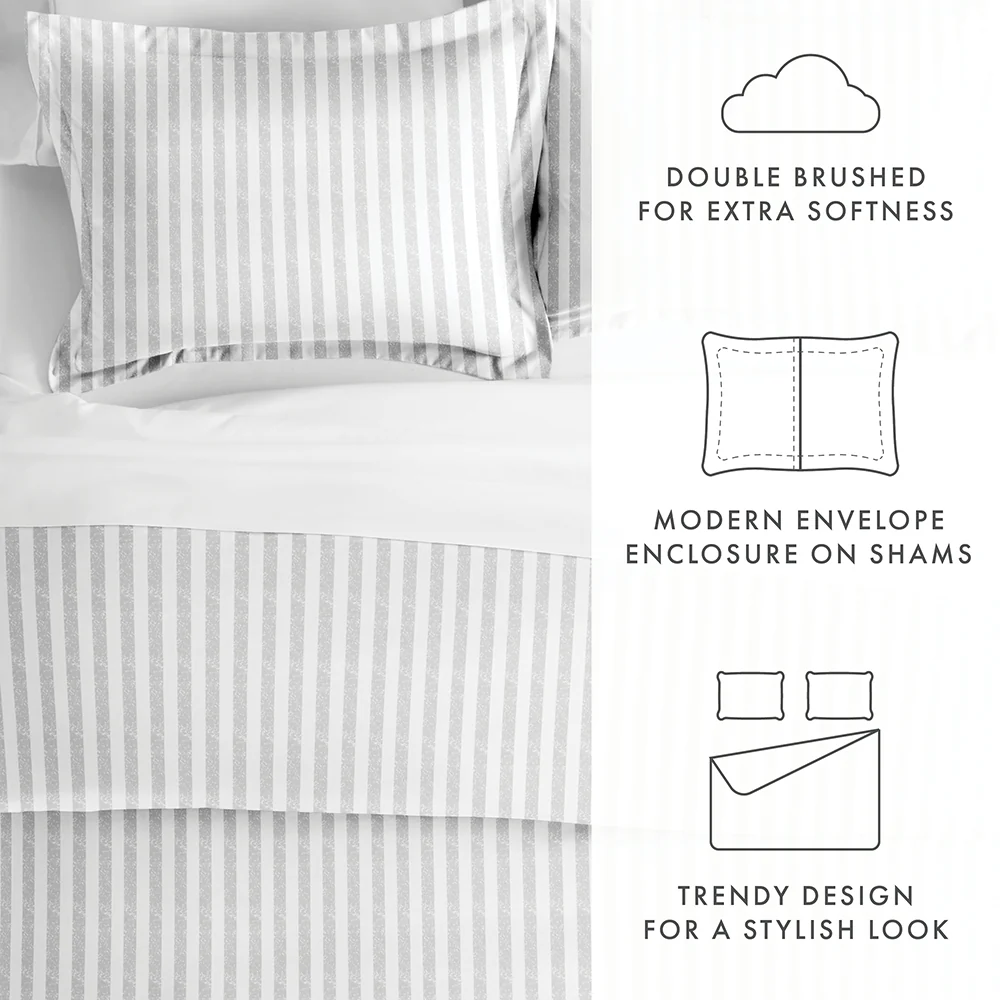 Rugged Stripes Pattern 3-Piece Duvet Cover Set - Image 51