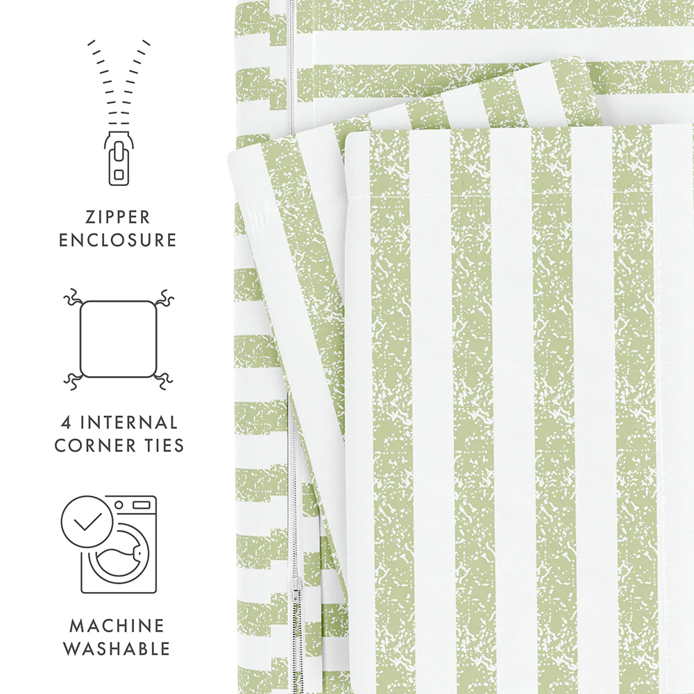 Rugged Stripes Pattern 3-Piece Duvet Cover Set - Image 63