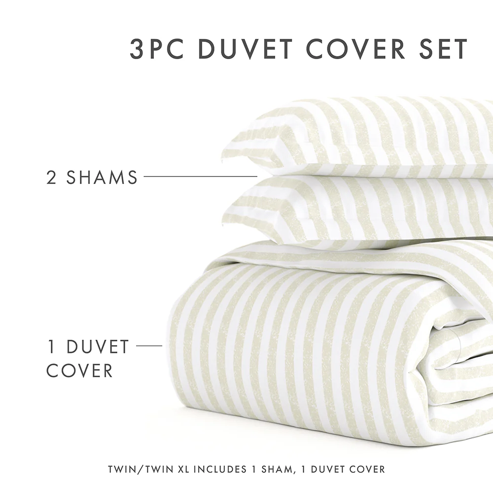 Rugged Stripes Pattern 3-Piece Duvet Cover Set - Image 73