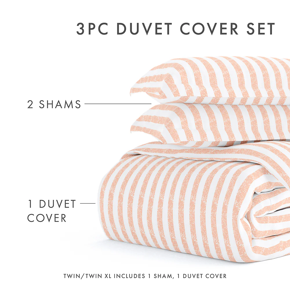 Rugged Stripes Pattern 3-Piece Duvet Cover Set - Image 74