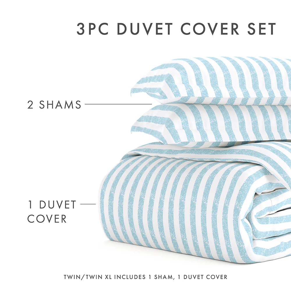 Rugged Stripes Pattern 3-Piece Duvet Cover Set - Image 75