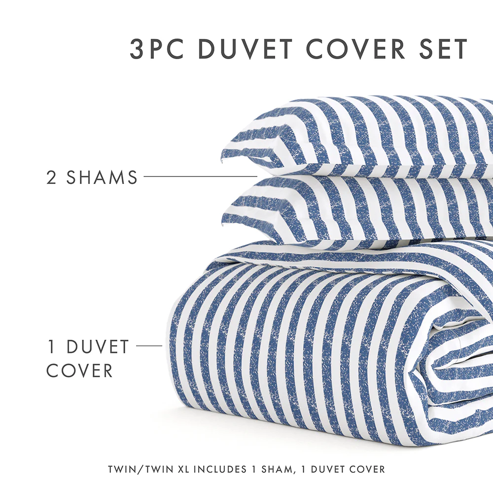 Rugged Stripes Pattern 3-Piece Duvet Cover Set - Image 76