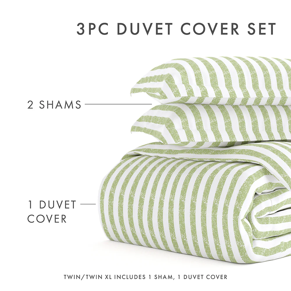 Rugged Stripes Pattern 3-Piece Duvet Cover Set - Image 77