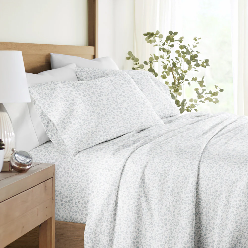 Rustic Jacobean 4-Piece Long Staple Cotton Sheet Set - Image 3