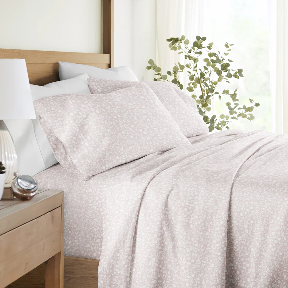 Rustic Jacobean 4-Piece Long Staple Cotton Sheet Set - Image 4