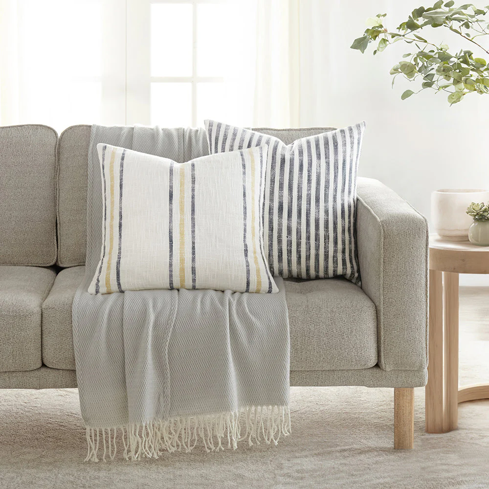 2-Pack Yarn-Dyed Bengal Stripe / Yarn-Dyed Framed Stripe Décor Throw Pillows (Sale) - Image 6