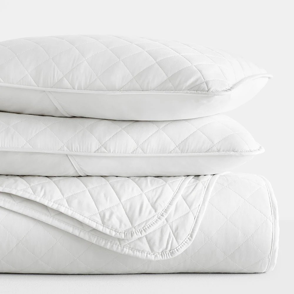 Sale - 3-Piece Diamond Stitch Quilted Coverlet Set - Image 32