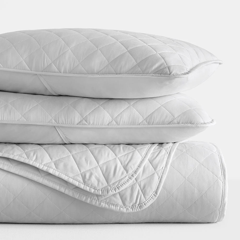 Sale - 3-Piece Diamond Stitch Quilted Coverlet Set - Image 34