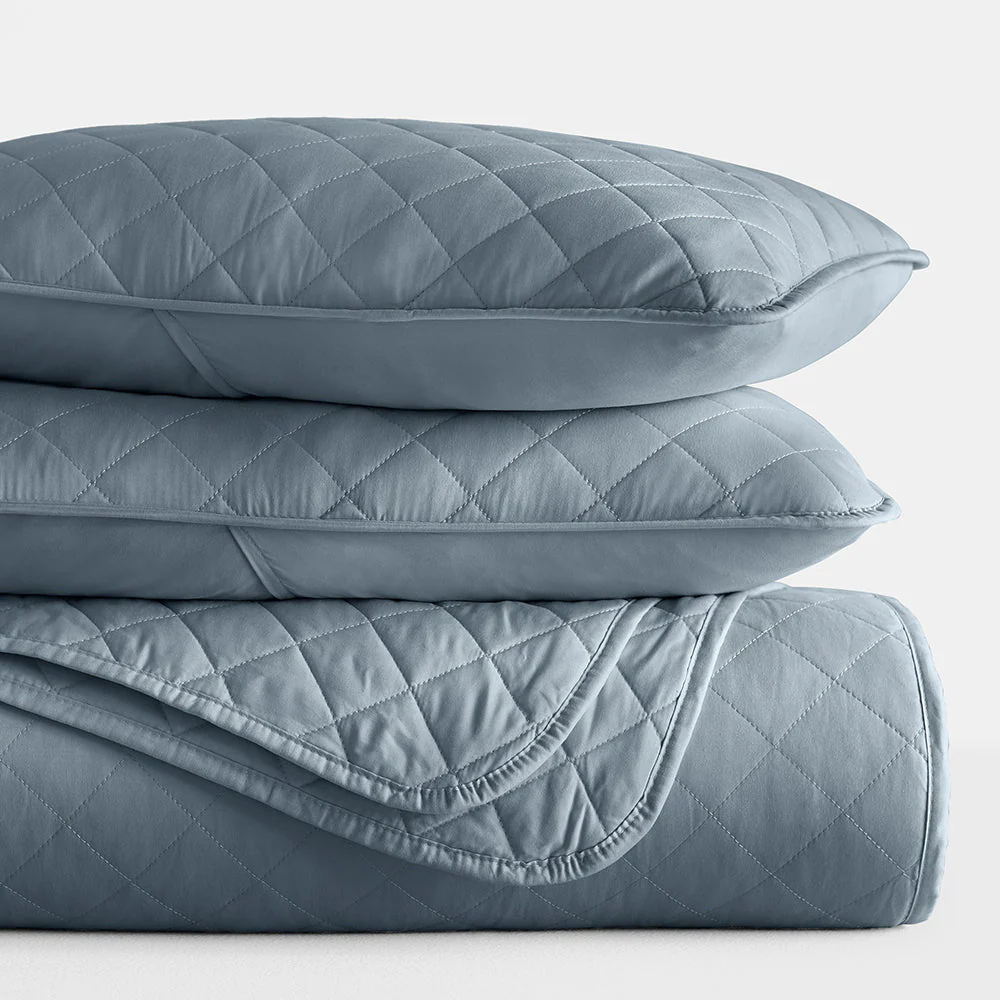 Sale - 3-Piece Diamond Stitch Quilted Coverlet Set - Image 36