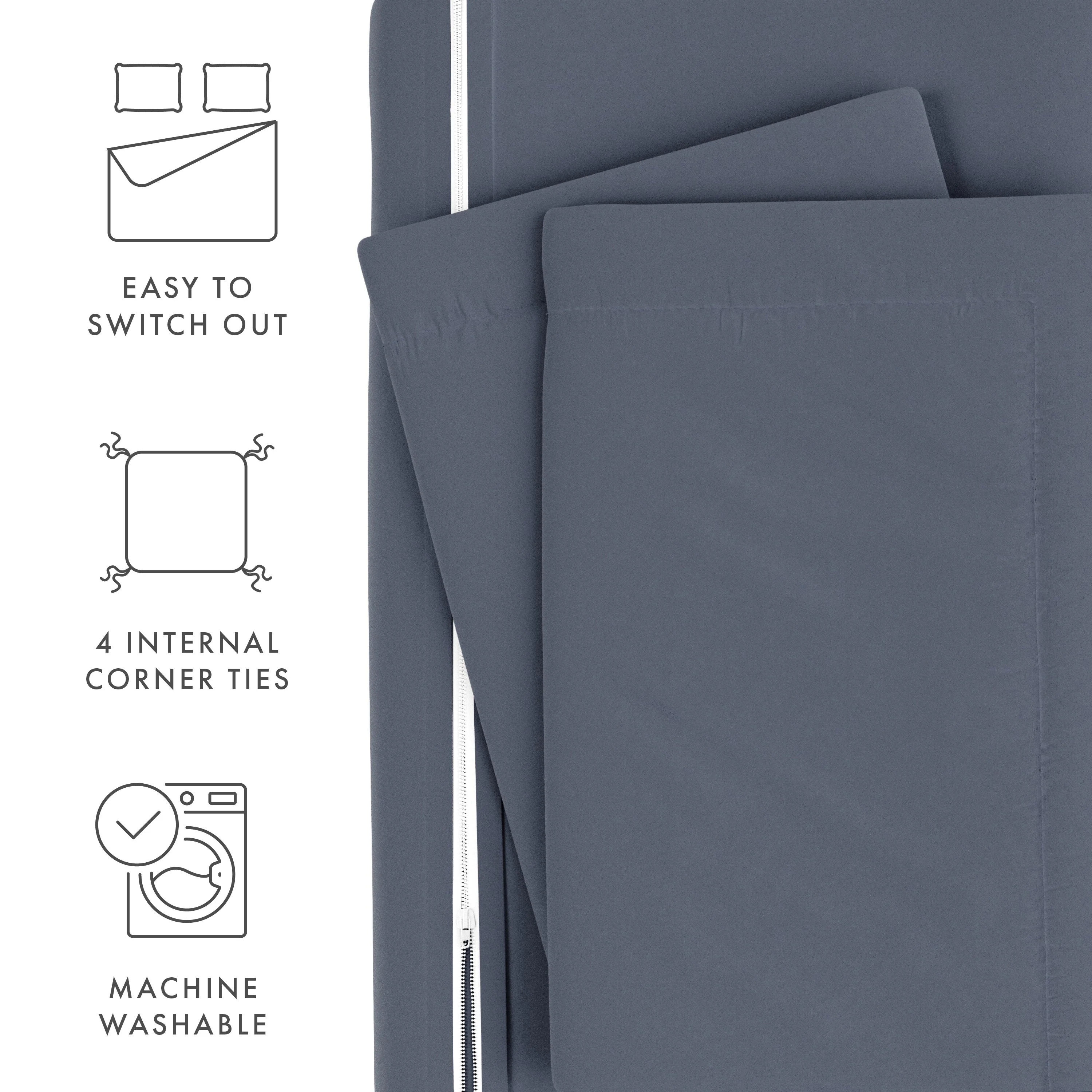 Sale - 3-Piece Essential Duvet Cover Set - Image 97