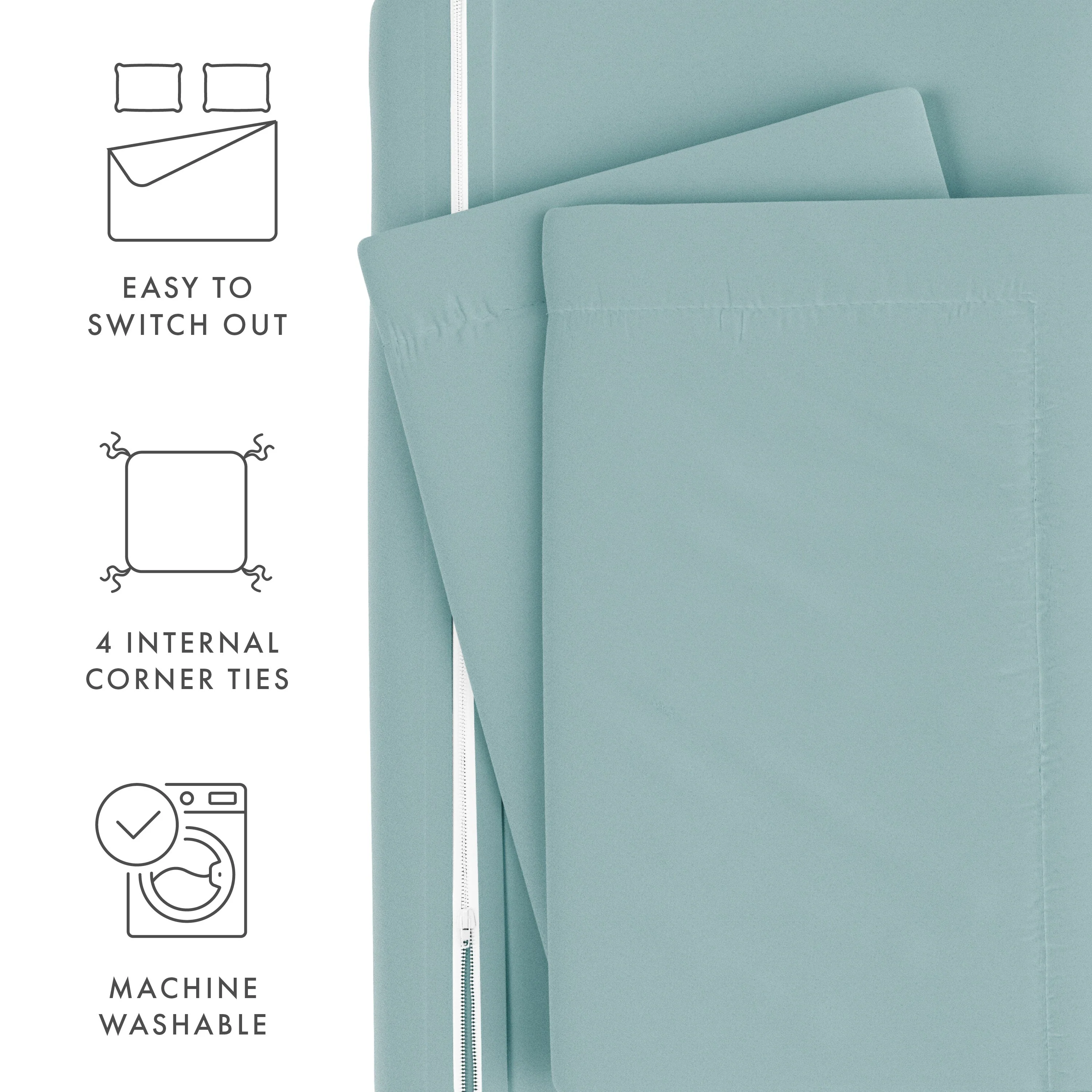 Sale - 3-Piece Essential Duvet Cover Set - Image 99