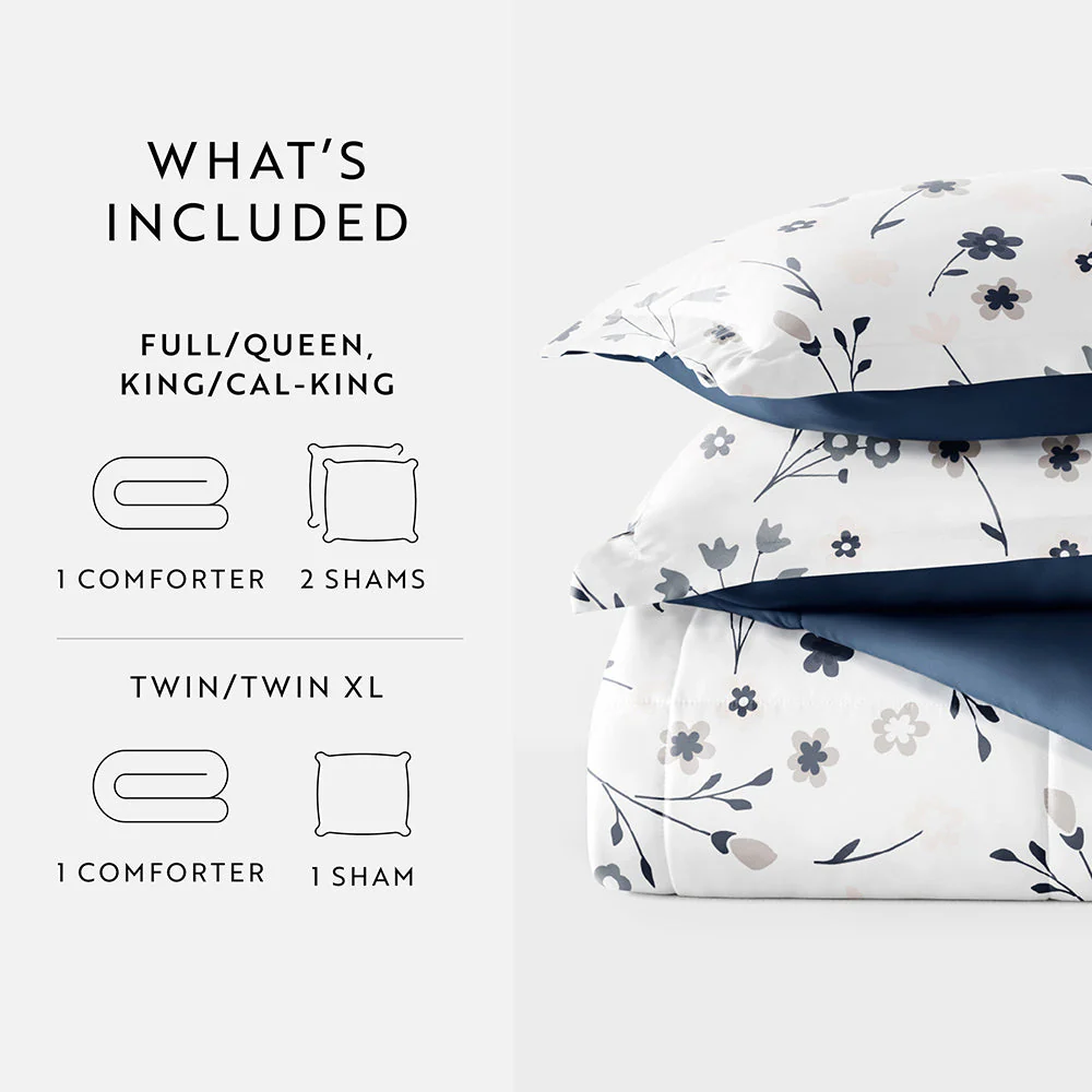 Forget Me Not Reversible Down-Alternative Comforter Set (Sale) - Image 14