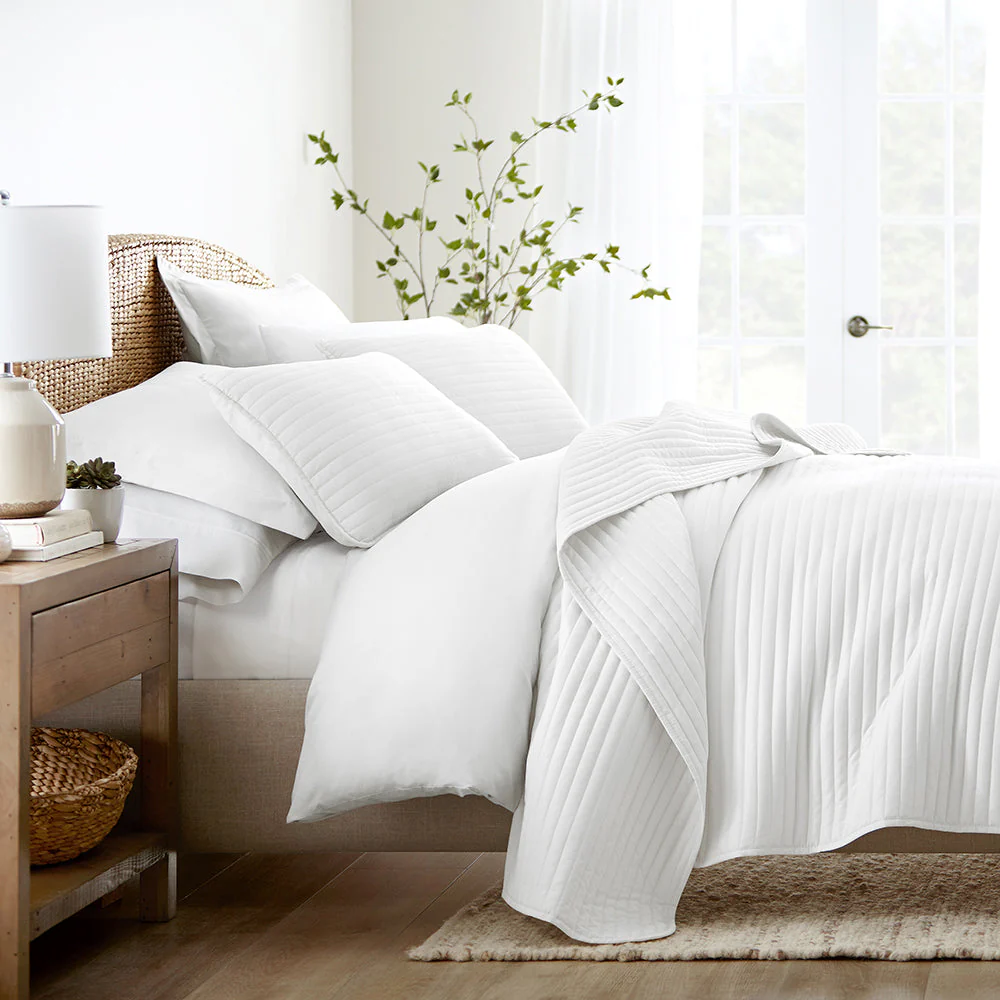 Sale - 3-Piece Stripe Stitch Quilted Coverlet Set - Image 5