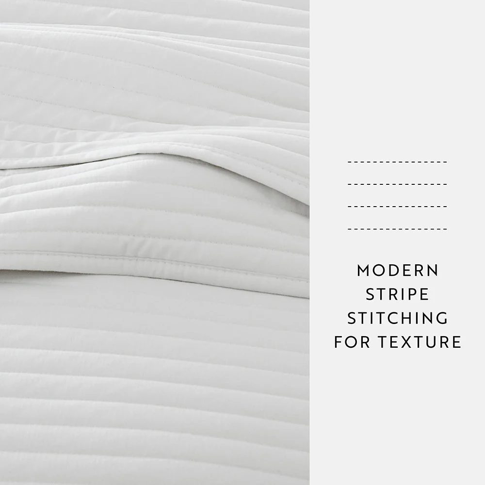 Sale - 3-Piece Stripe Stitch Quilted Coverlet Set - Image 53