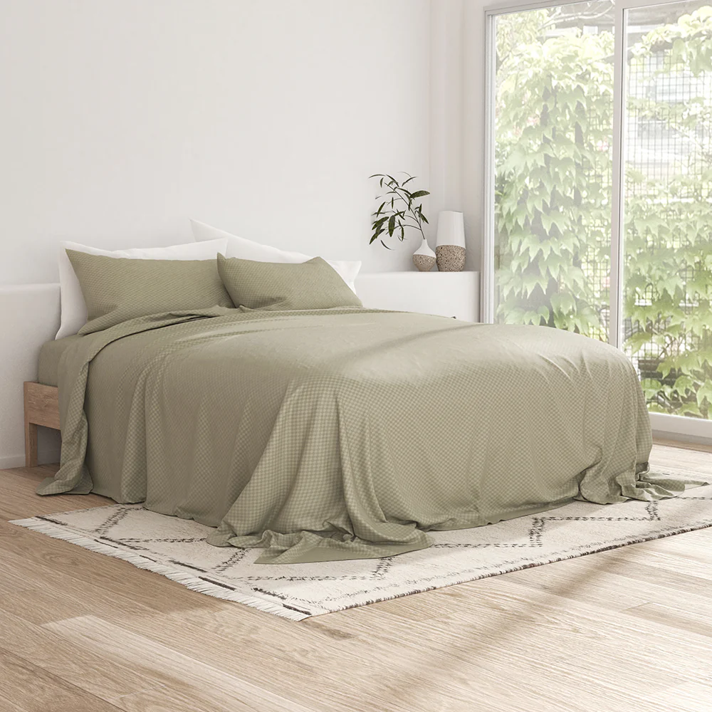 Checkered Embossed 4-Piece Sheet Set (Sale) - Image 20