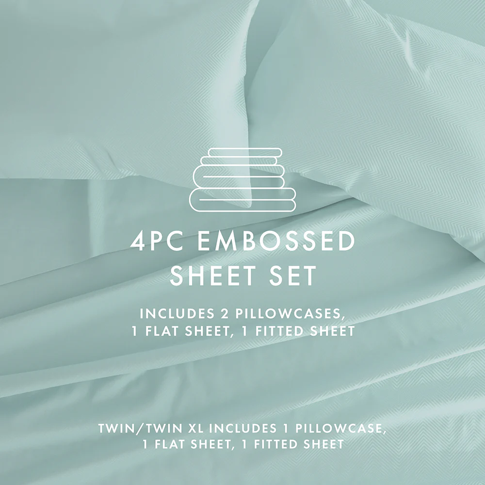 Chevron Embossed 4-Piece Sheet Set (Sale) - Image 38