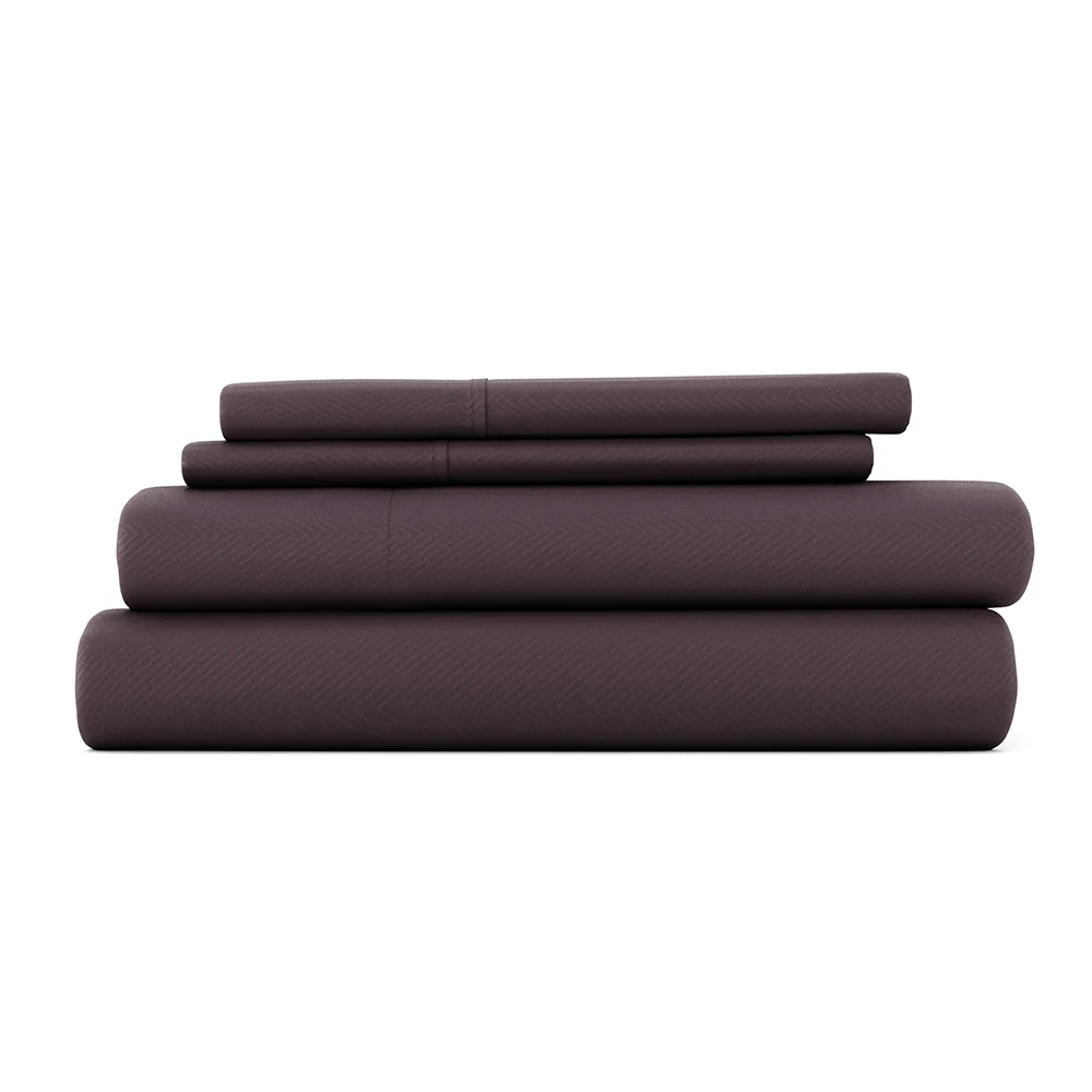 Chevron Embossed 4-Piece Sheet Set (Sale) - Image 6