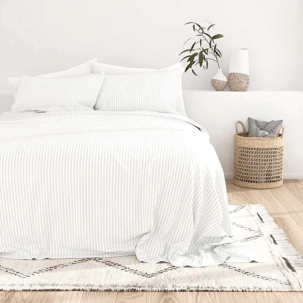 Striped Embossed 4-Piece Sheet Set (Sale) - Image 15