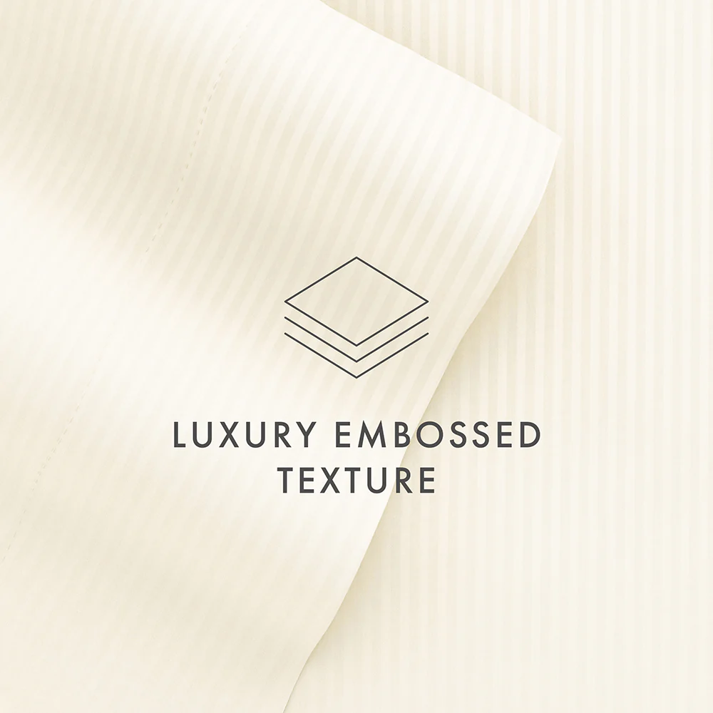 Striped Embossed 4-Piece Sheet Set (Sale) - Image 50