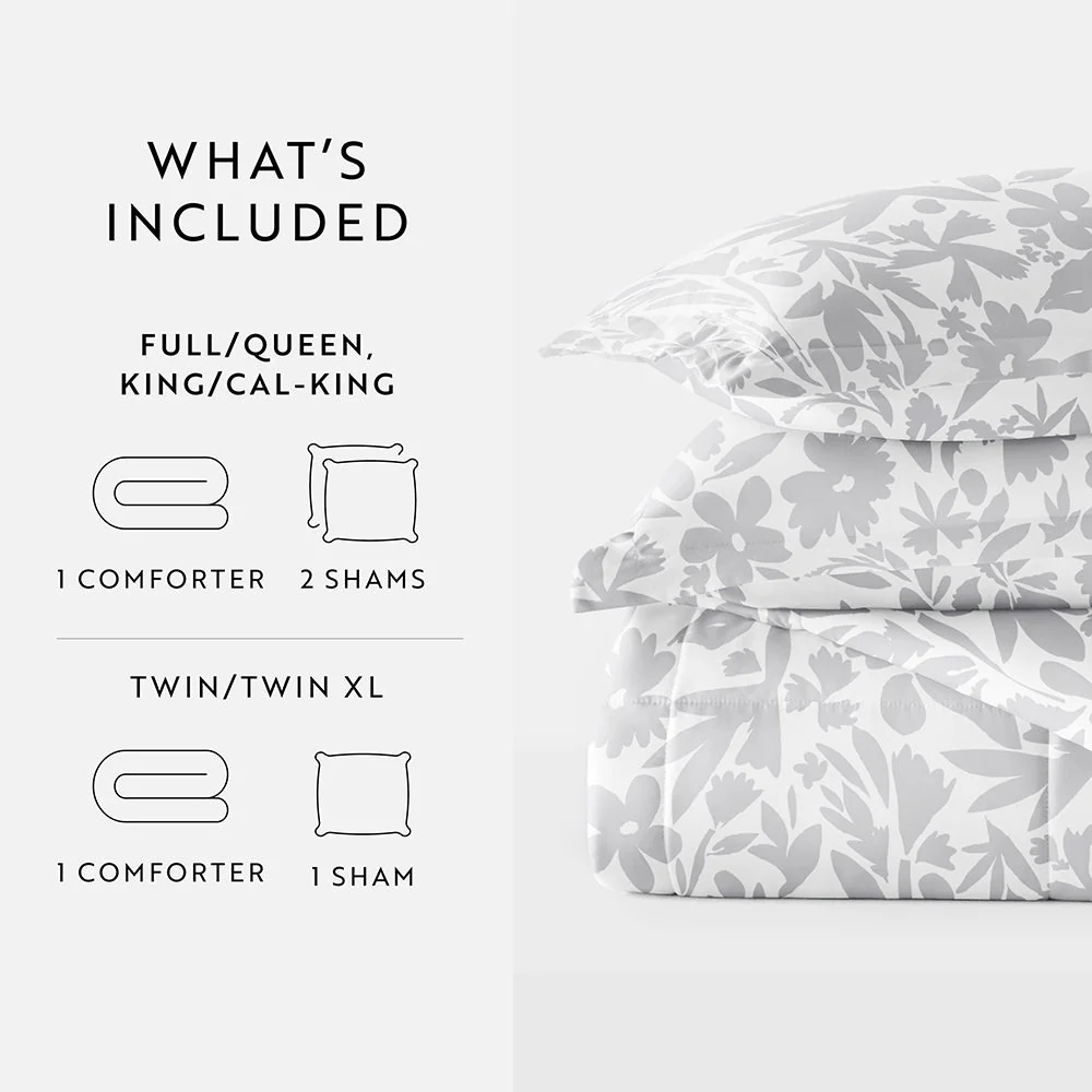 Abstract Garden Patterned Down-Alternative Comforter Set (Sale) - Image 9
