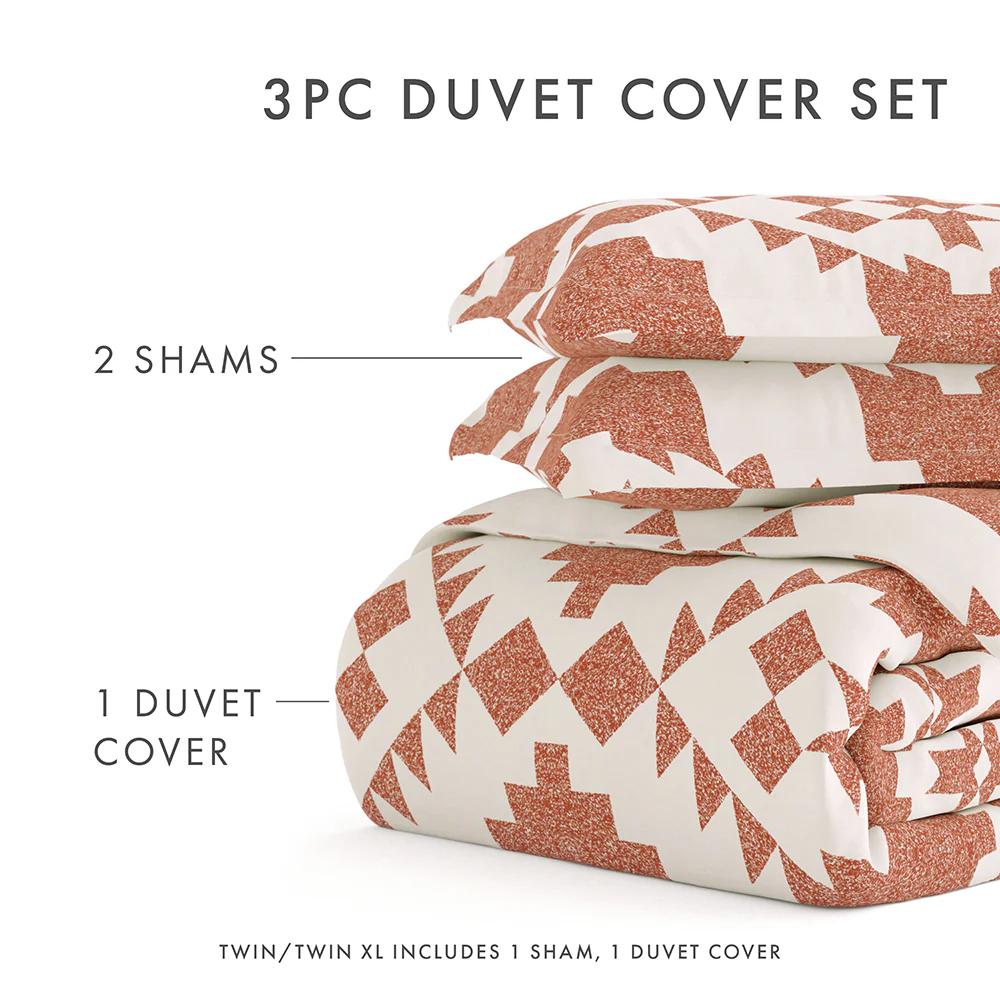 Adobe Diamond Pattern 3-Piece Duvet Cover Set (Sale) - Image 33
