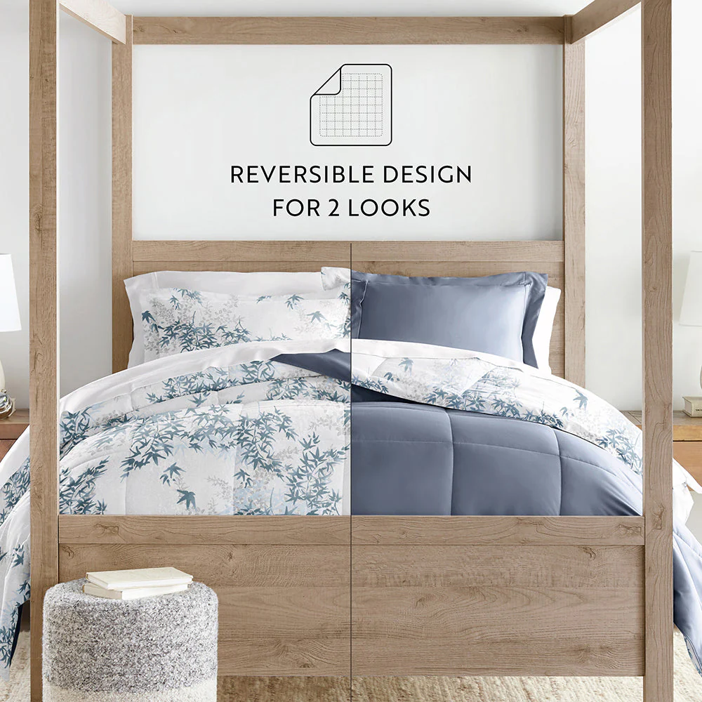 Bamboo Leaves Reversible Down-Alternative Comforter Set (Sale) - Image 12
