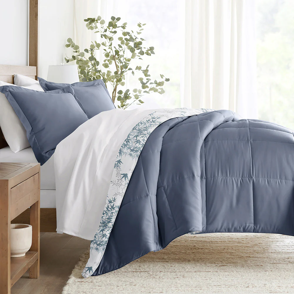 Bamboo Leaves Reversible Down-Alternative Comforter Set (Sale) - Image 2