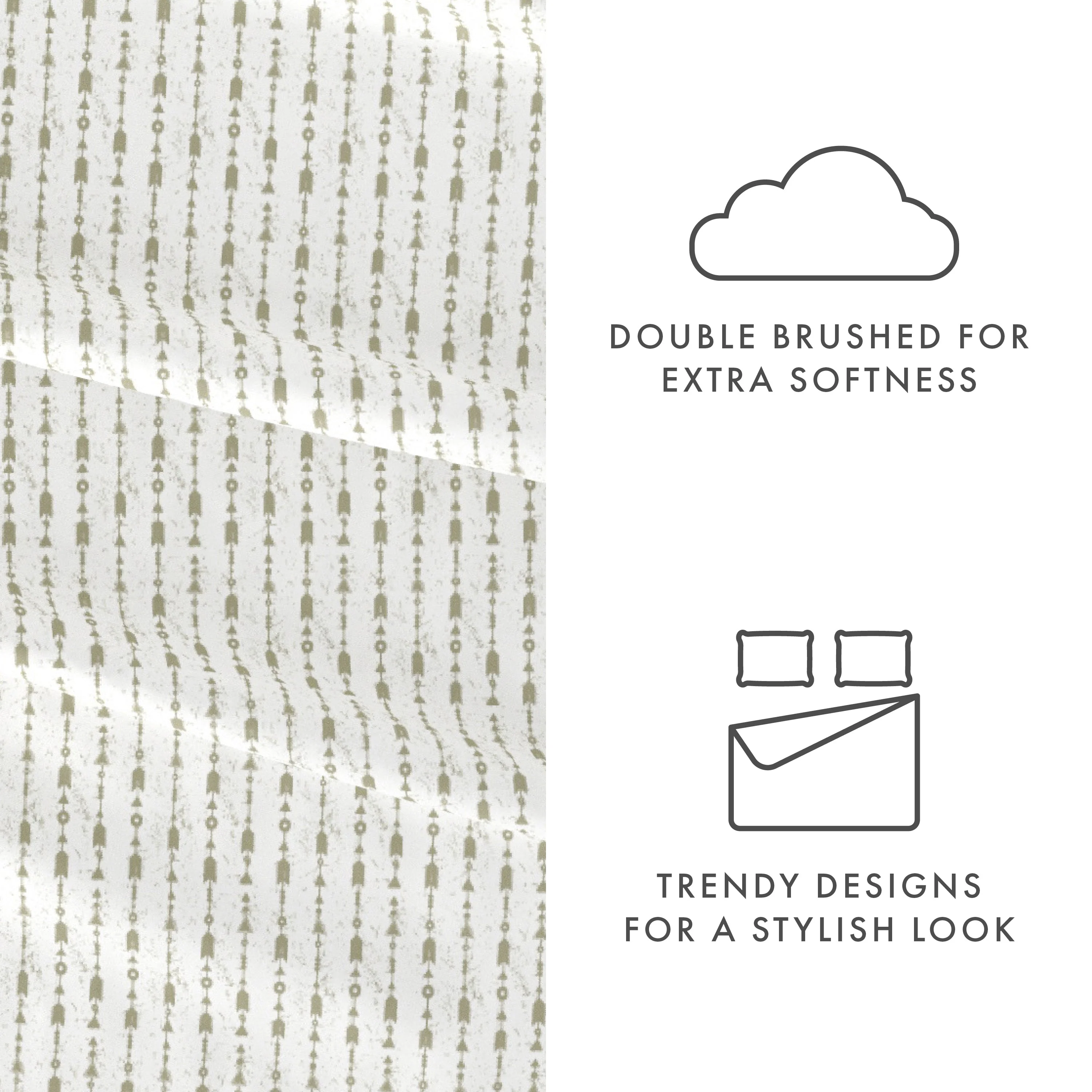 Beaded Arrows Pattern 4-Piece Sheet Set (Sale) - Image 13