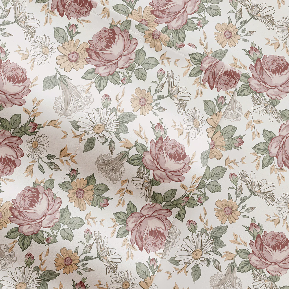 Blooming Floral 4-Piece Pattern Sheet Set (Sale) - Image 4