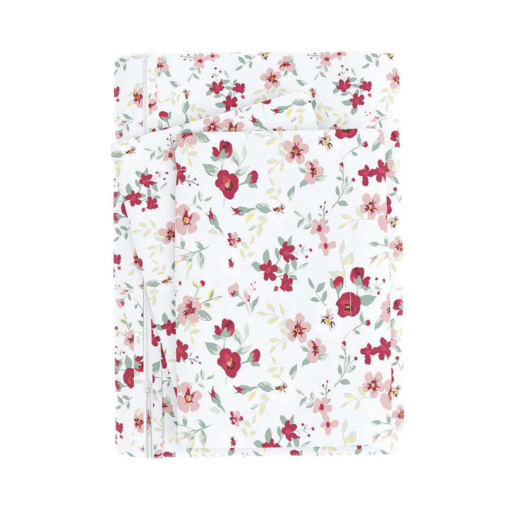 Blossoms Pattern 3-Piece Duvet Cover Set (Sale) - Image 12