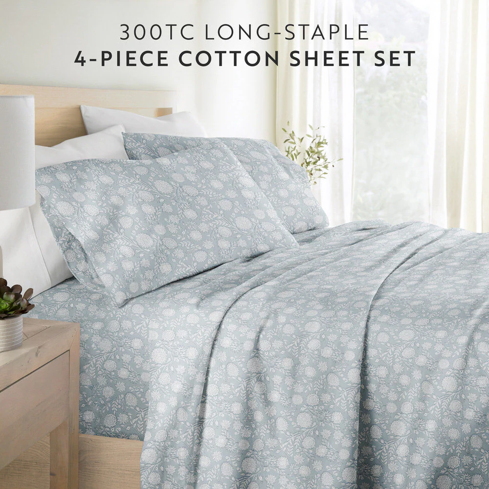 Bohemian Garden 4-Piece Long Staple Cotton Sheet Set (Sale) - Image 5